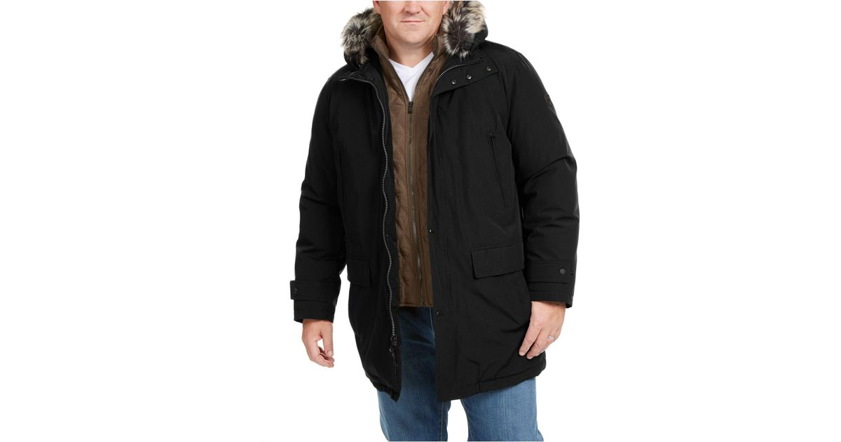 michael kors men's hooded bib snorkel parka