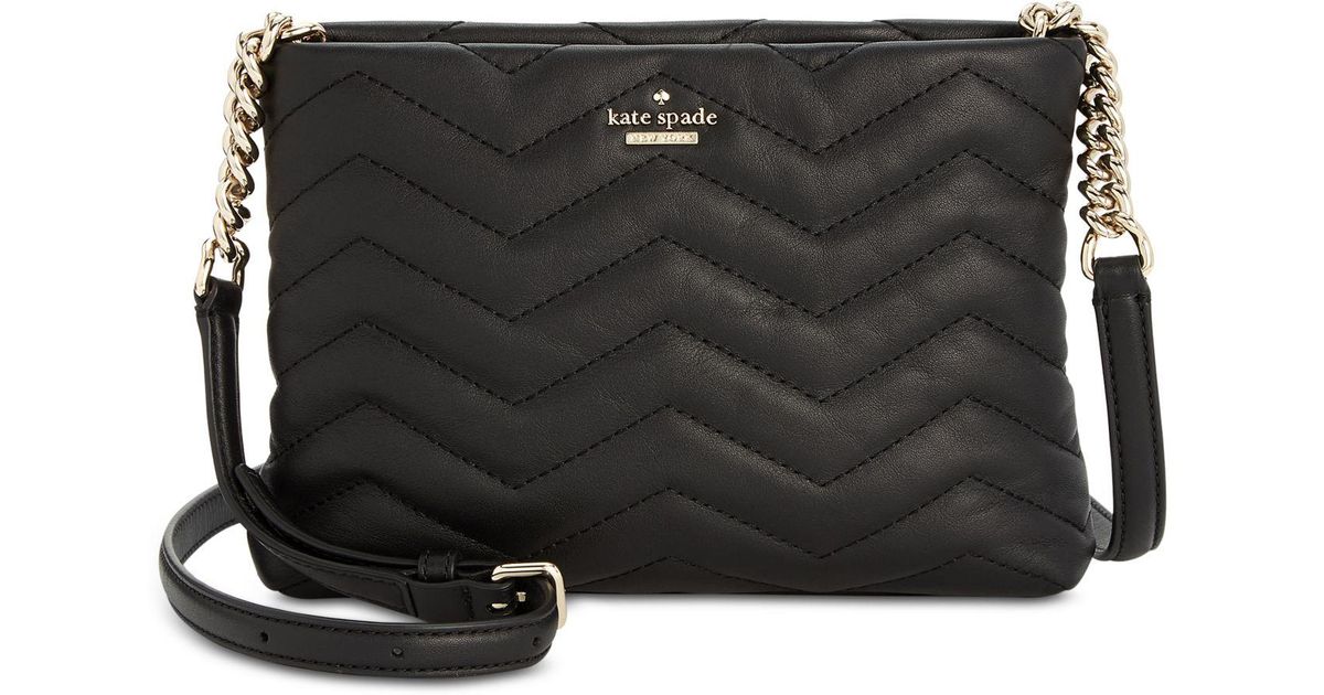 kate spade black quilted purse