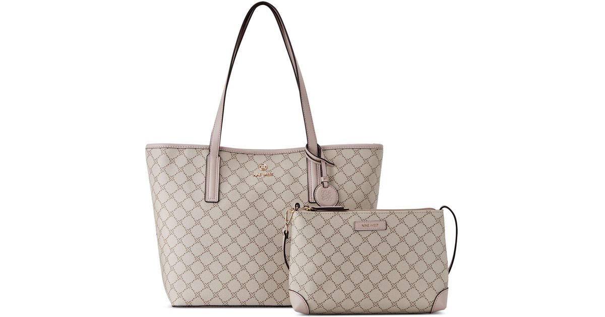 Nine West Delaine 2 In 1 Tote in Gray | Lyst