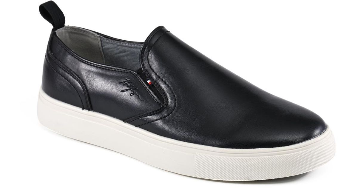 Tommy Hilfiger Kozal Casual Slip On Sneakers in Black for Men | Lyst