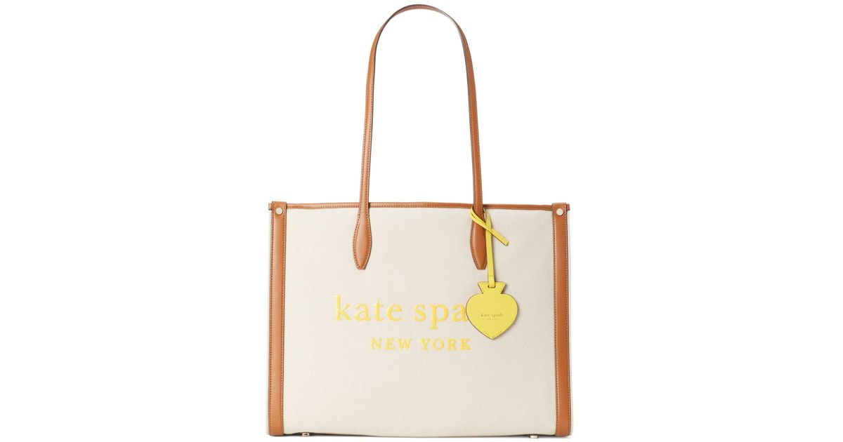 Kate Spade Market Canvas Large Tote in Natural Lyst