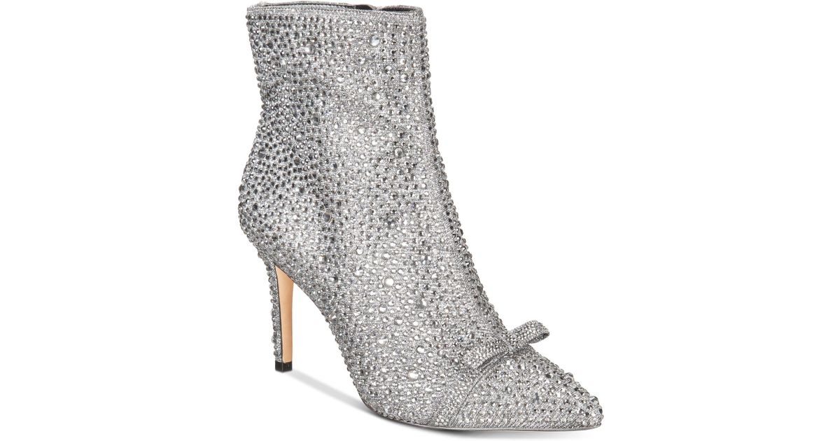 catwalk rhinestone booties