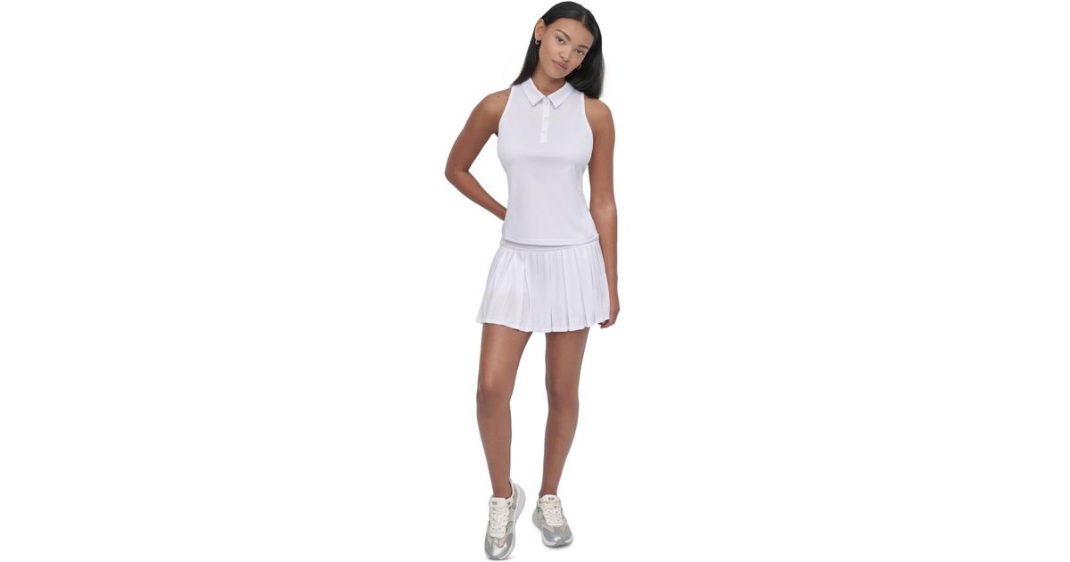 売れ筋商品|||ダナ キャラン ニューヨーク カットソー トップス レディース Sport Women's Court Piqu Knit Racerback Polo Tank Top Mineral DKNY Sport Women's Court Piqué Knit Racerback Polo Tank Top