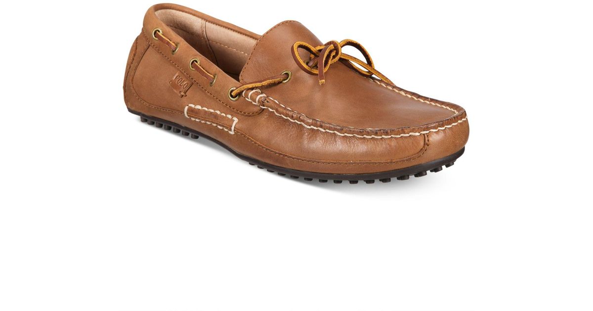 Polo Ralph Lauren Men's Wynding Driving Loafers in Brown for Men | Lyst