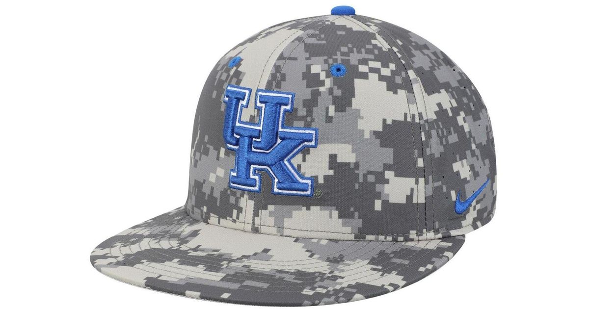 Nike Synthetic Camo Kentucky Wildcats Performance True Fitted Hat For