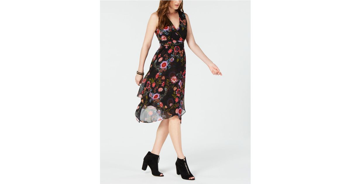 petite handkerchief hem dress