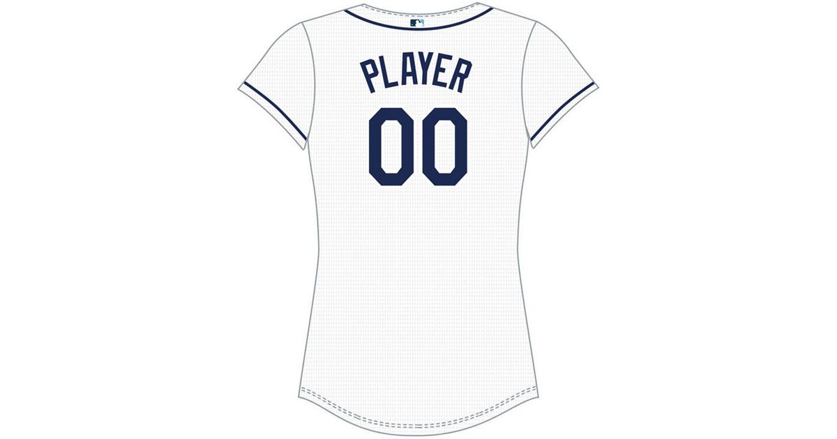 Nike Synthetic Tampa Bay Rays Official Replica Jersey in White Lyst