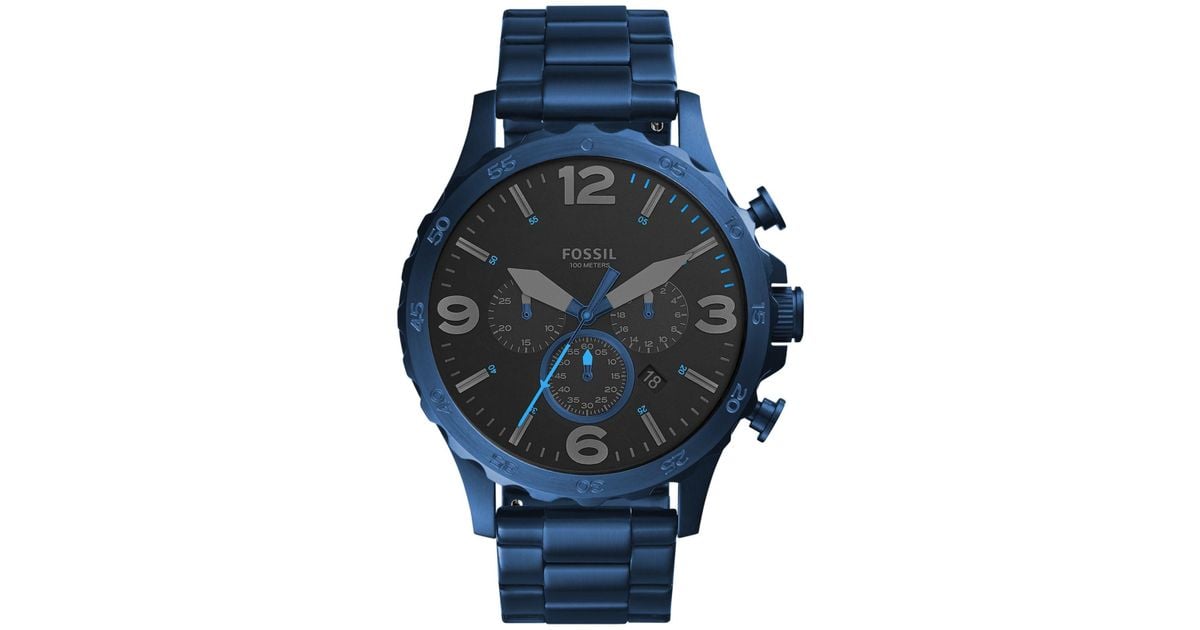 Fossil Satin Men's Chronograph Nate 