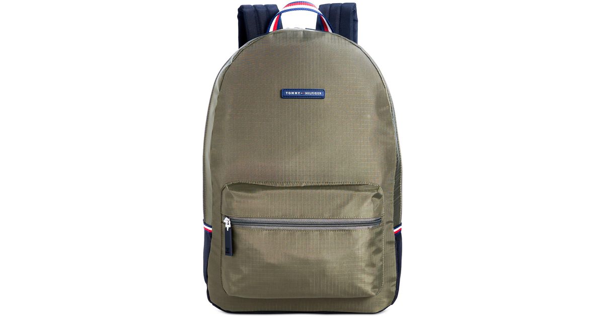 Tommy Hilfiger Synthetic Alexander Ripstop Backpack in Army Green/Black