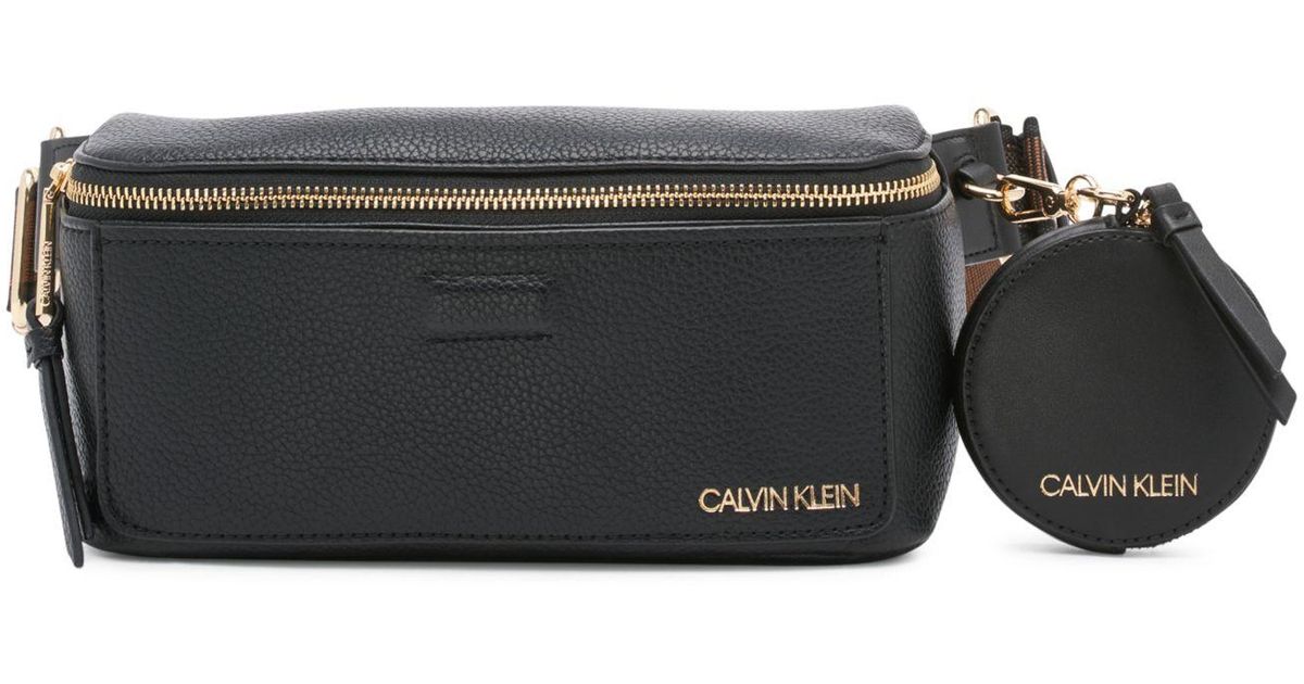 Calvin Klein Millie Belt Bag in Black/Gold (Black) | Lyst Canada