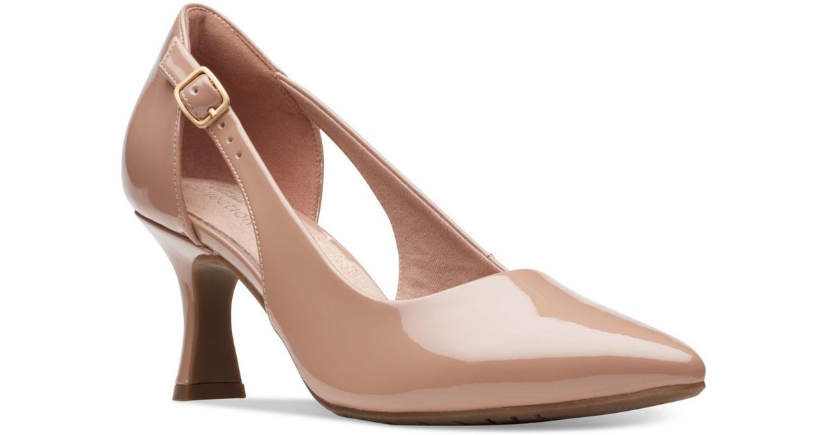 Clarks Kataleyna Rae Sidecutout Comfort Pumps in Pink Lyst