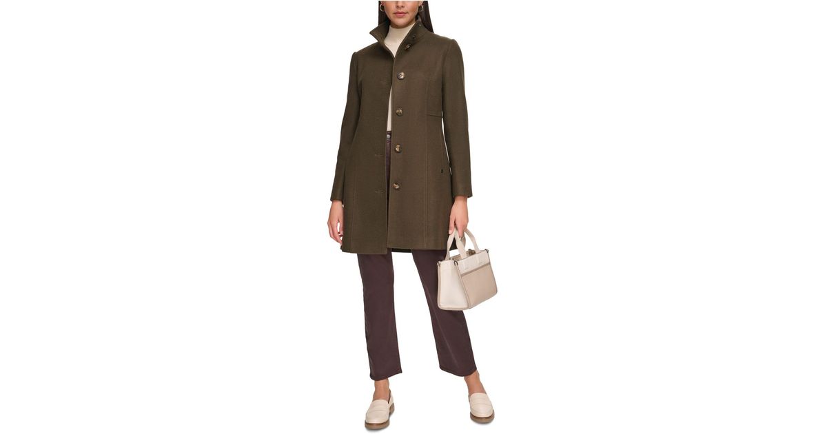 Calvin Klein Walker Coat, Created For Macy's in Brown | Lyst