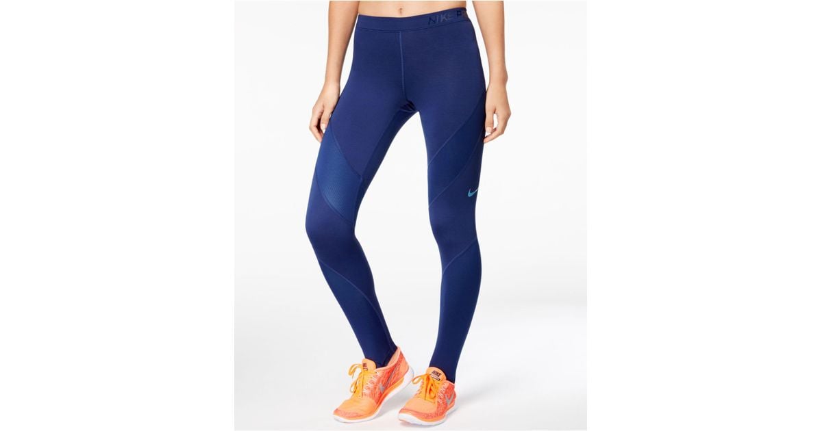 blue nike leggings