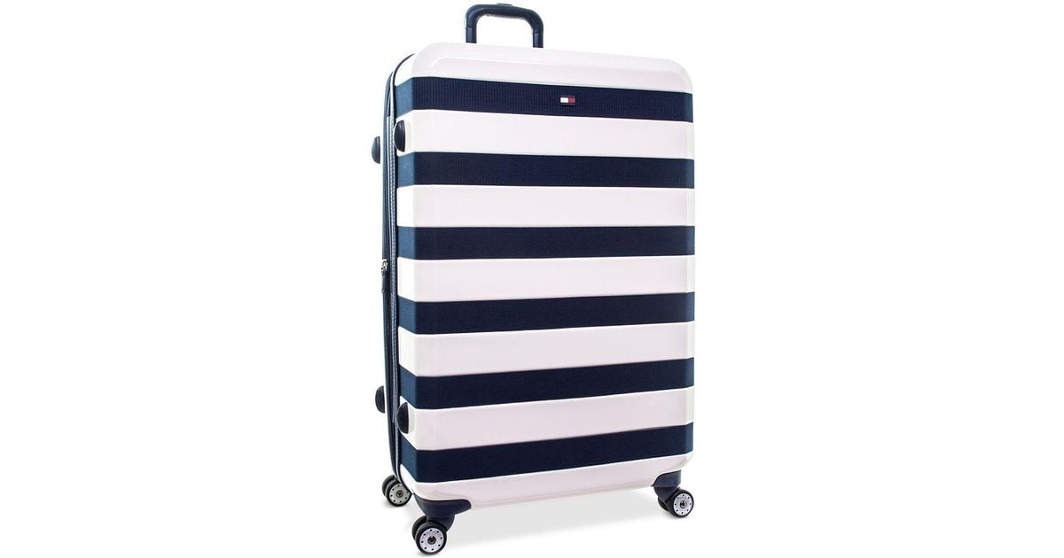 tommy hilfiger rugby stripe luggage