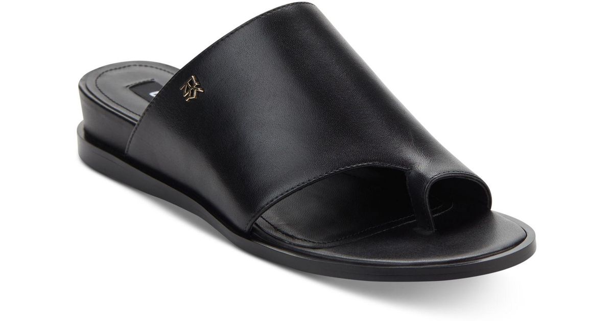 dkny flat sandals