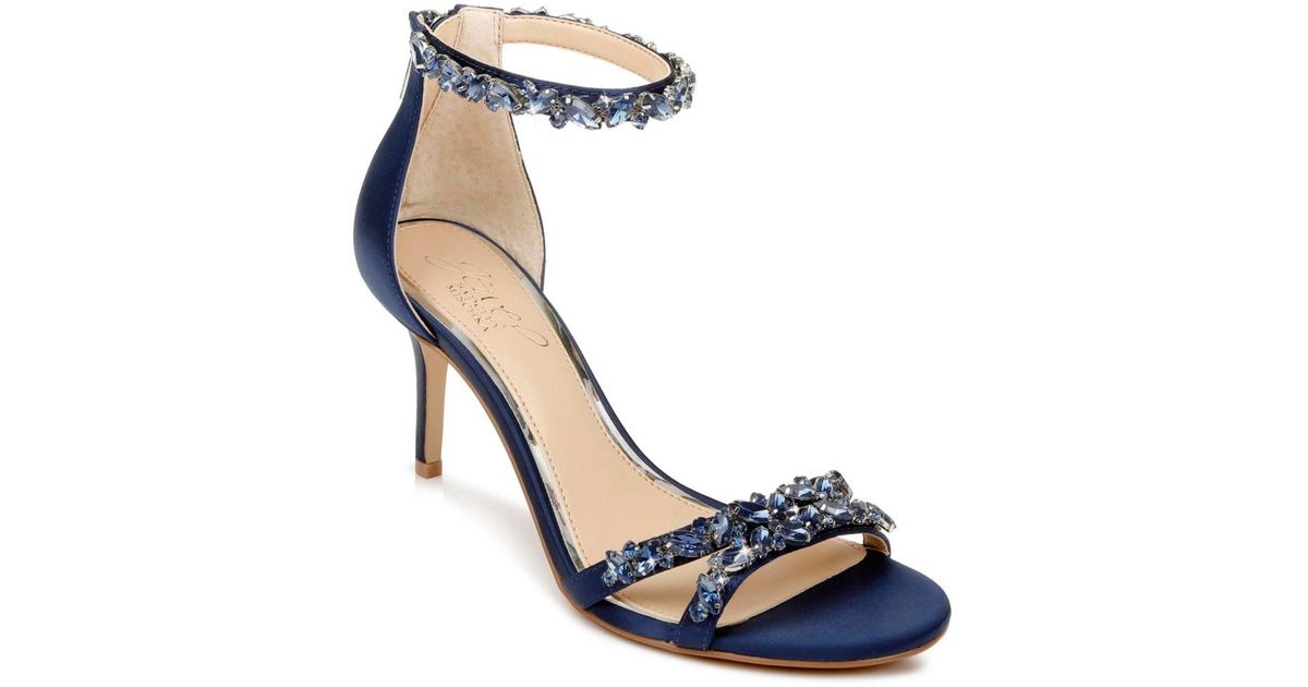 caroline embellished strap evening shoe