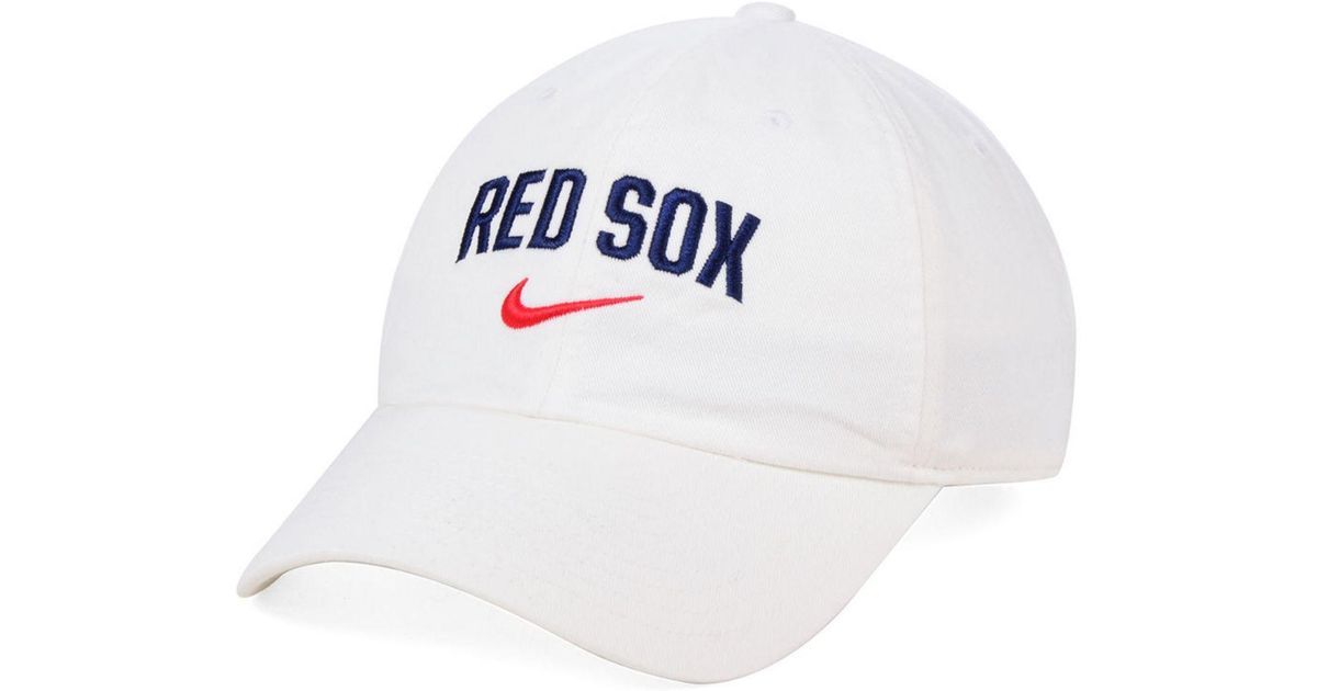 One Size Red MLB Boston Red Sox Oval Blue Brim Cap