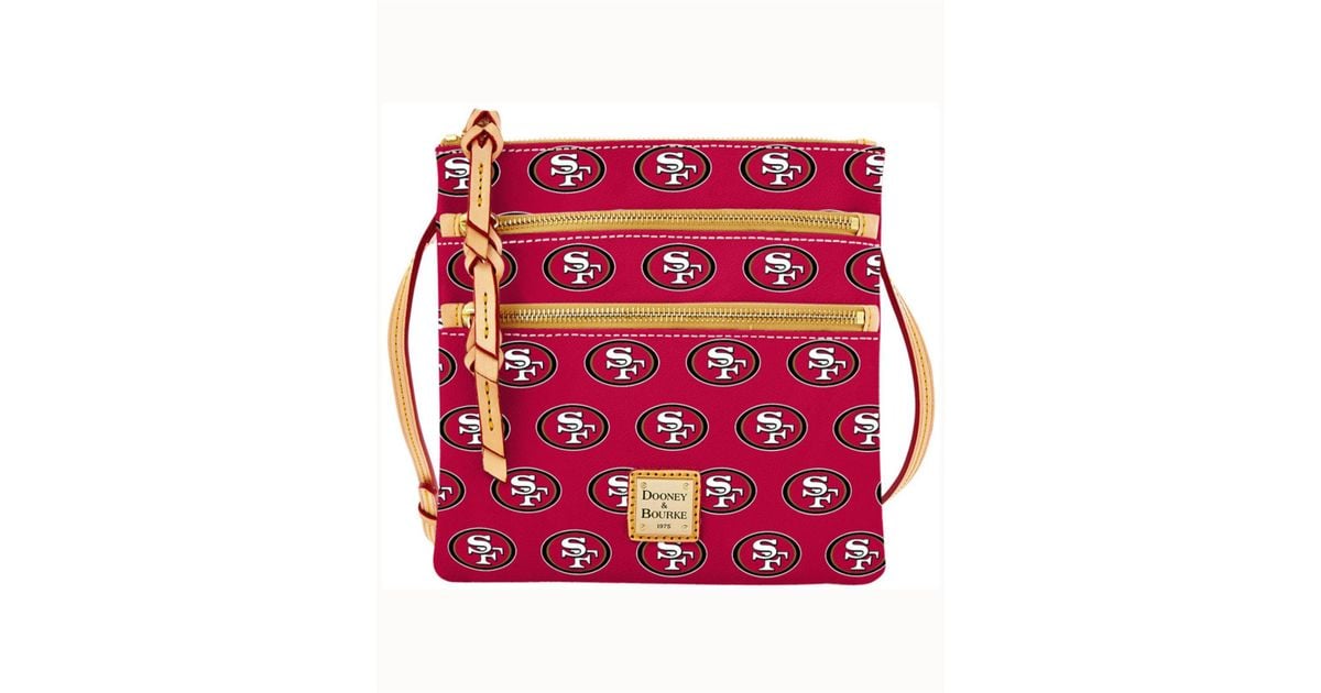 Dooney & Bourke San Francisco 49ers Triple-zip Crossbody Bag in Red | Lyst