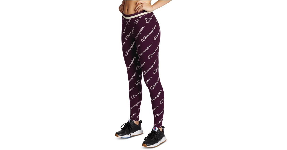 champion all over print leggings