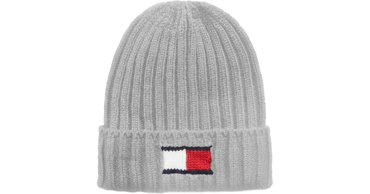 tommy hilfiger grey beanie