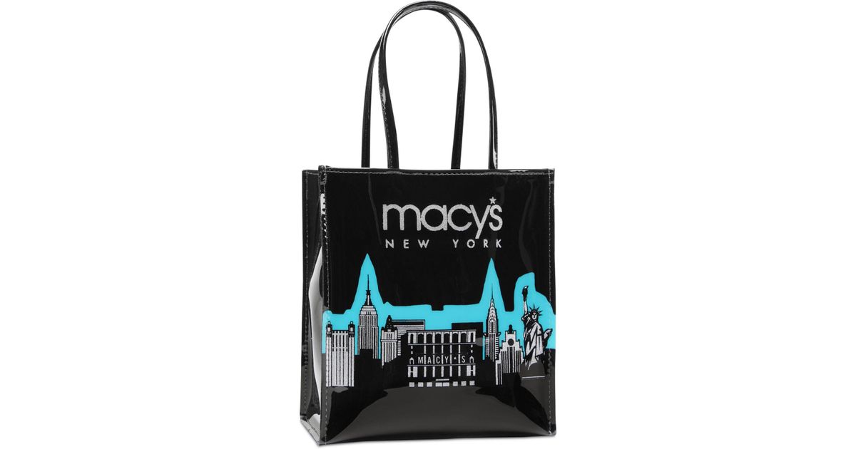 Macy S Blue Glitter Lunch Bag