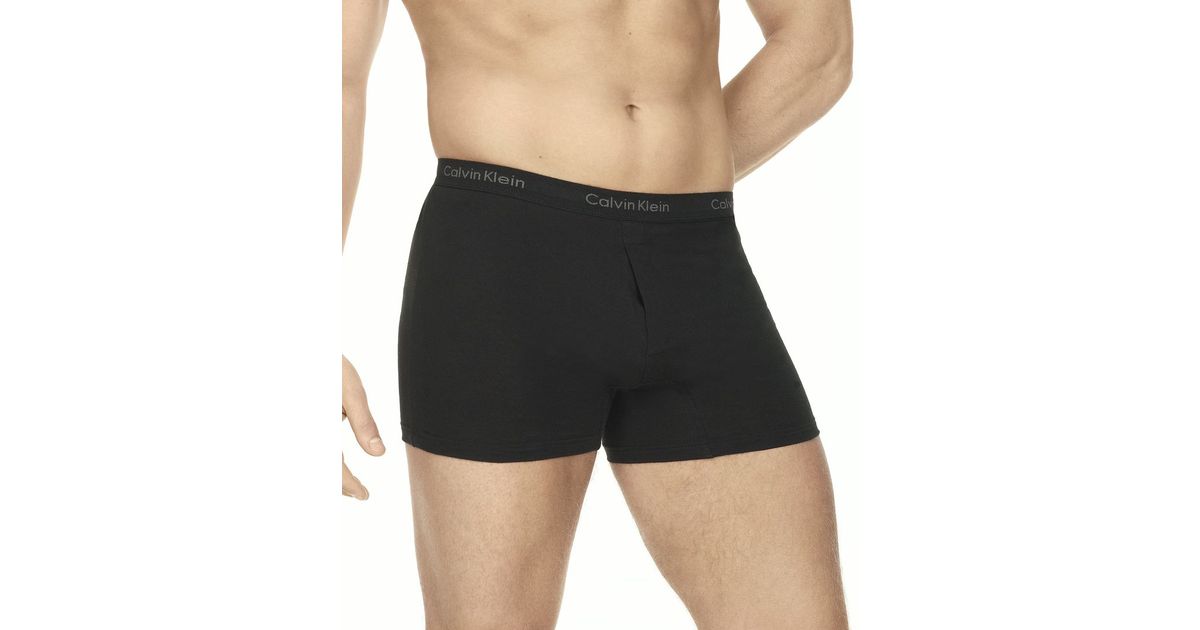 Calvin Klein Men's Underwear, Classic Slim Fit Knit Boxer U1029 in Black  for Men | Lyst