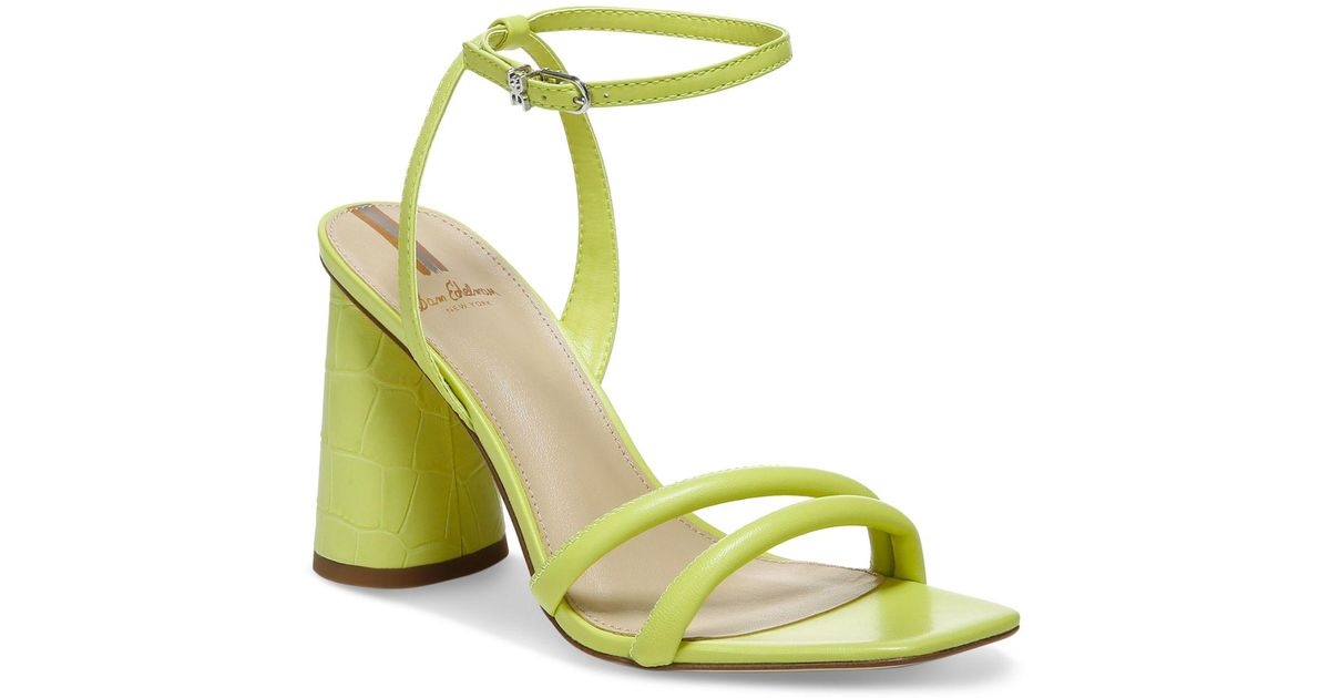 Sam Edelman Leather Kia Strappy Dress Sandals in Green - Lyst