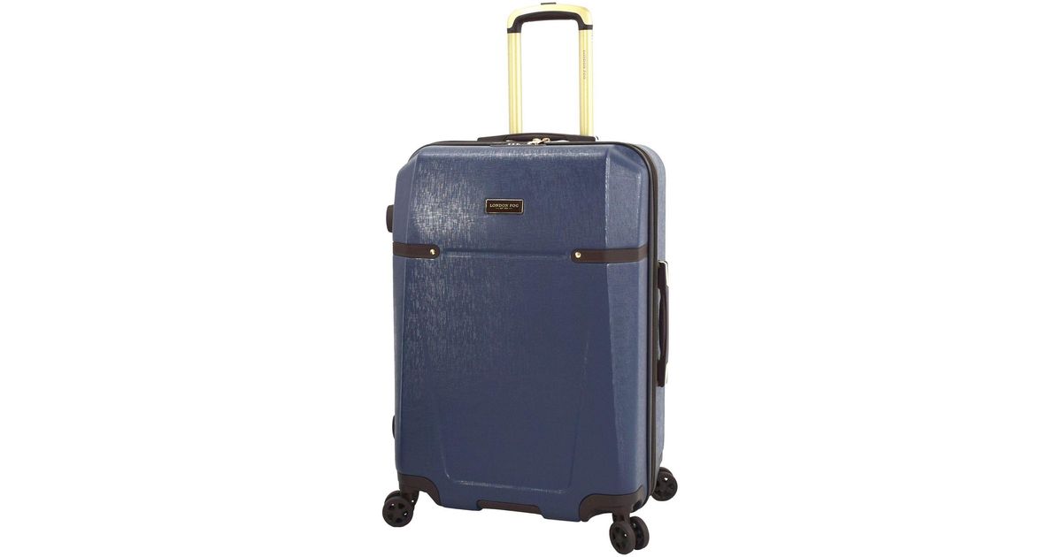 London Fog Brentwood Ii 25" Expandable Hardside Spinner Luggage in Blue