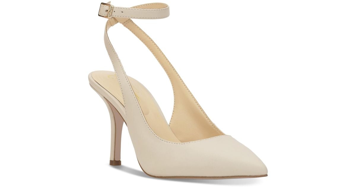 Jessica Simpson Women's Lonor Strappy Heeled Sandals - Faux Suede Pumps