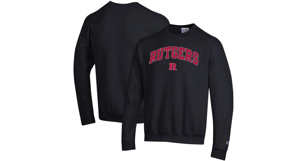 Champion Â Rutgers Scarlet Knights Arch Over Logo Pullover Sweatshirt ...