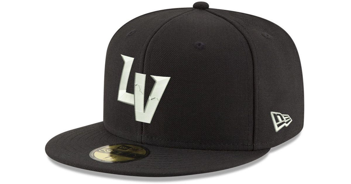 Las Vegas Aviators New Era LV Black/White 9FIFTY Snapback Hat