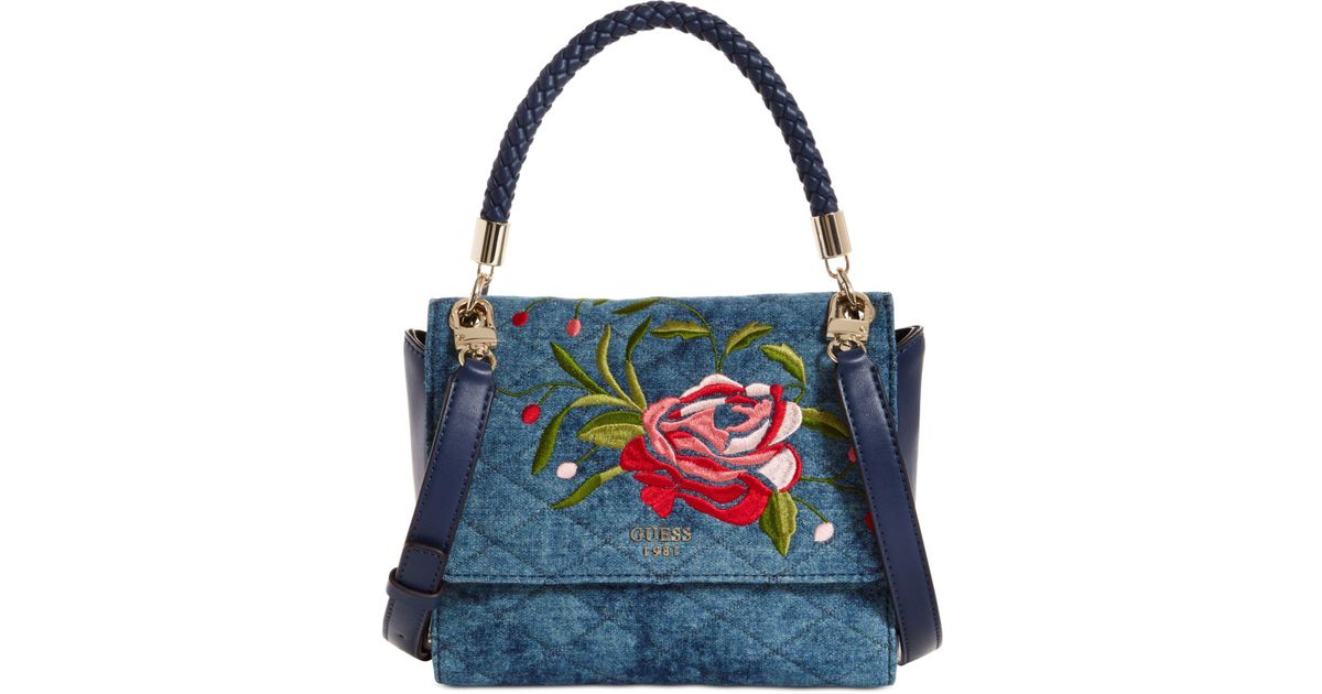guess denim handbags