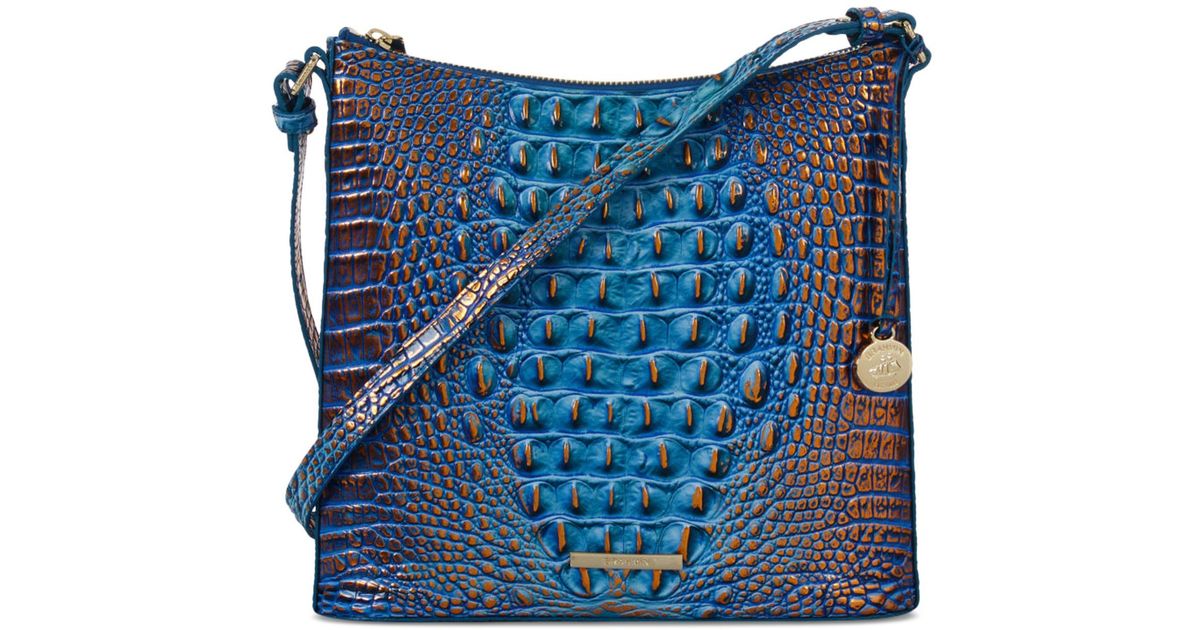 Brahmin Katie Leather Crossbody in Blue Lyst