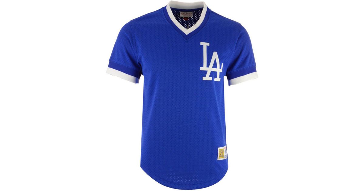 dodgers mesh v neck jersey