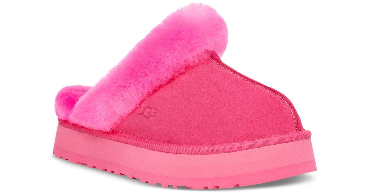 UGG Disquette Slip-on Flats in Pink | Lyst