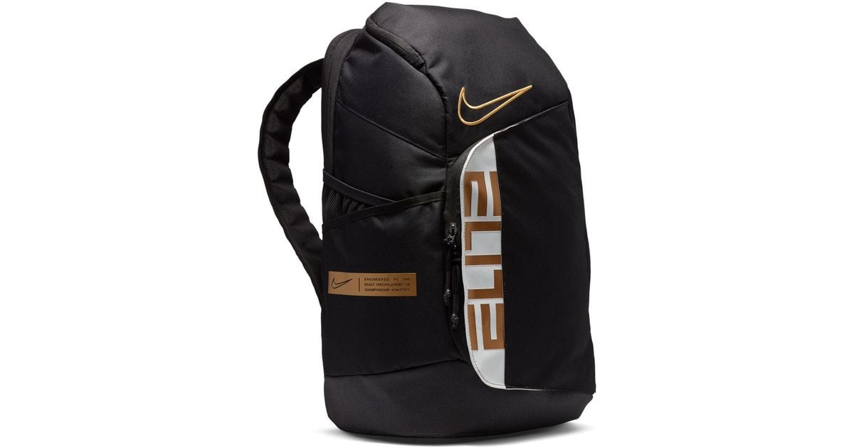 nike elite bag gold