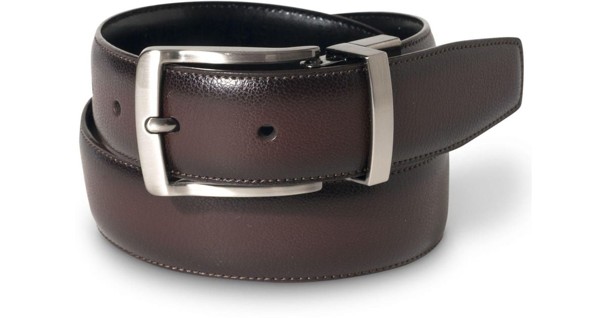 Perry Ellis Men/'s Portfolio Park Ave Belt Park Avenue Prong buckle closure