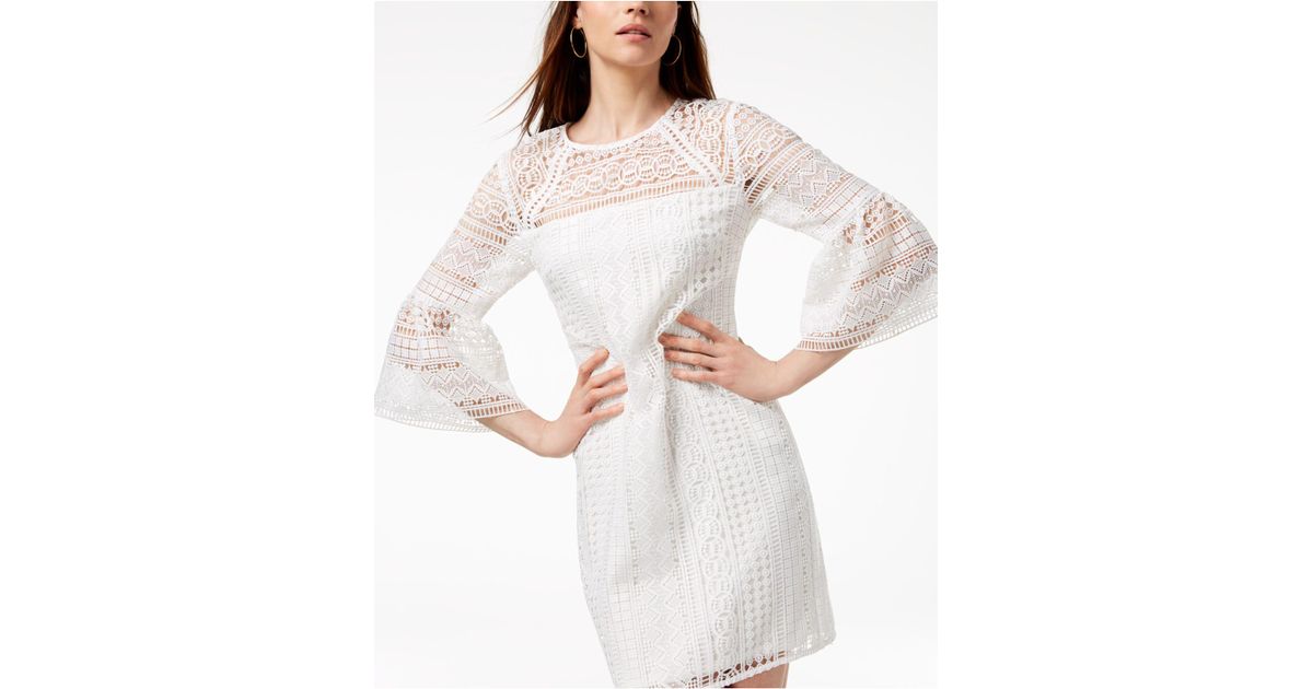 macy's white lace dress