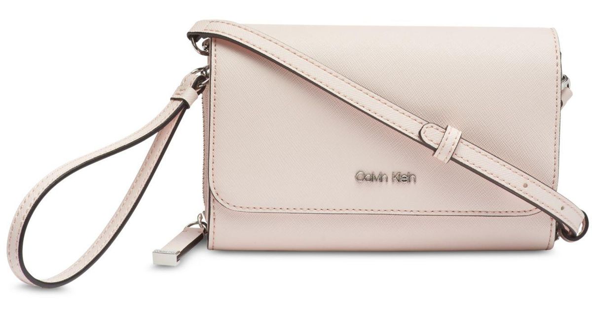 calvin klein leather naomi crossbody