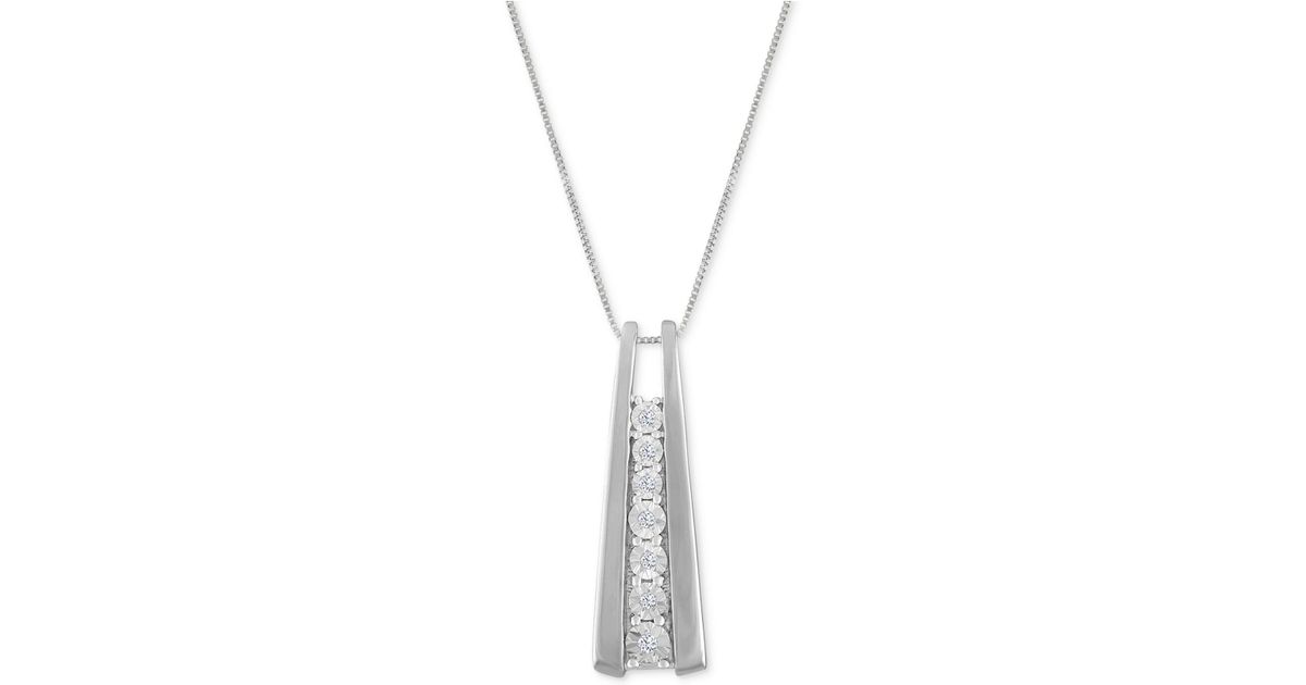 Macy S Metallic Diamond Accent Ladder Pendant Necklace In 10k Gold Or White - Diamond Ladder Pendant Necklace Macy S Metallic Diamond Accent Ladder Pendant Necklace In 10k Gold Or White - Diamond Ladder Pendant Necklace