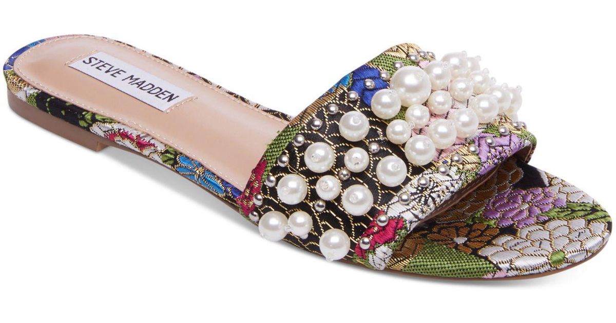 steve madden pearl slides