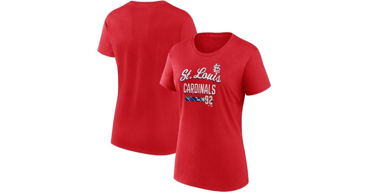 Fanatics Branded St. Louis Cardinals Logo T-shirt in Red