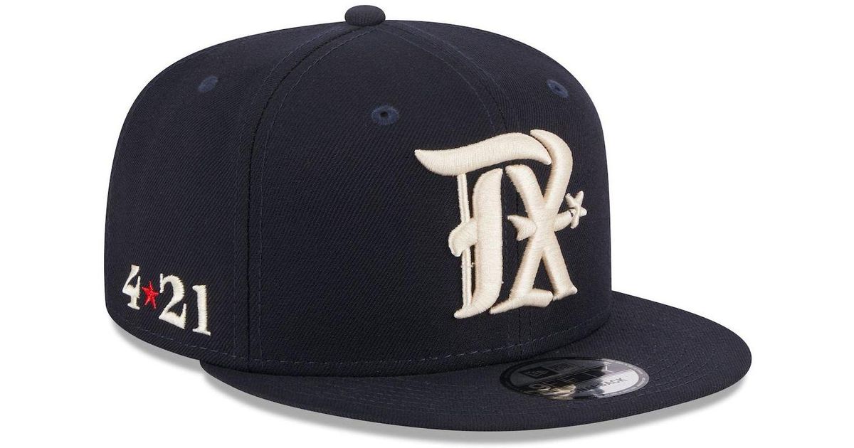 KTZ Navy Texas Rangers 2023 City Connect 9fifty Snapback Adjustable Hat