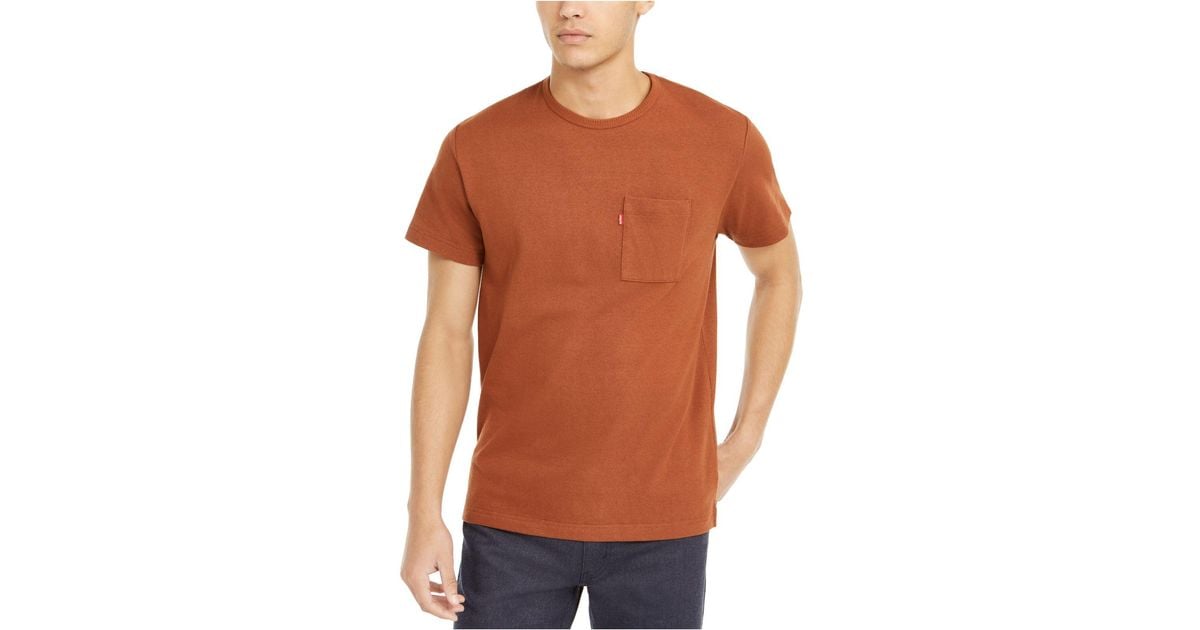 Levi's Cotton Heavyweight Pocket T-shirt in Tortoise Shell (Brown) for Men  | Lyst