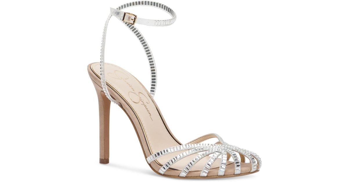 Schutz Knory Jewel Embellished Knotted Suede Ankle Strap Dress Sandals | Dillard's