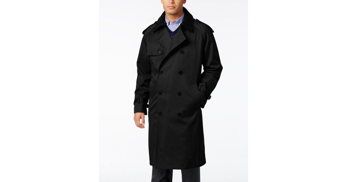 Lyst - Lauren By Ralph Lauren Edmond Belted Trench Coat in Black for Men