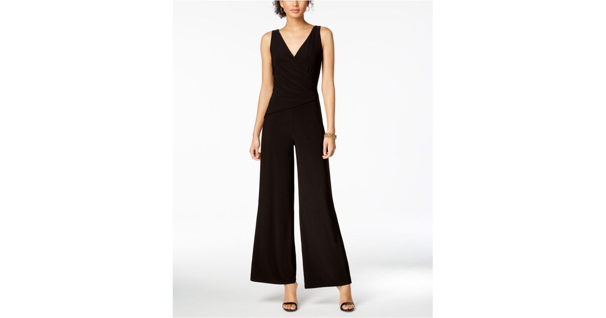 nine west black jumpsuit