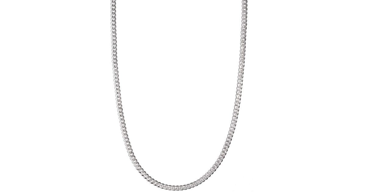 Macy's Men's Sterling Silver Necklace, 24" 51/2mm Chain in Multicolor