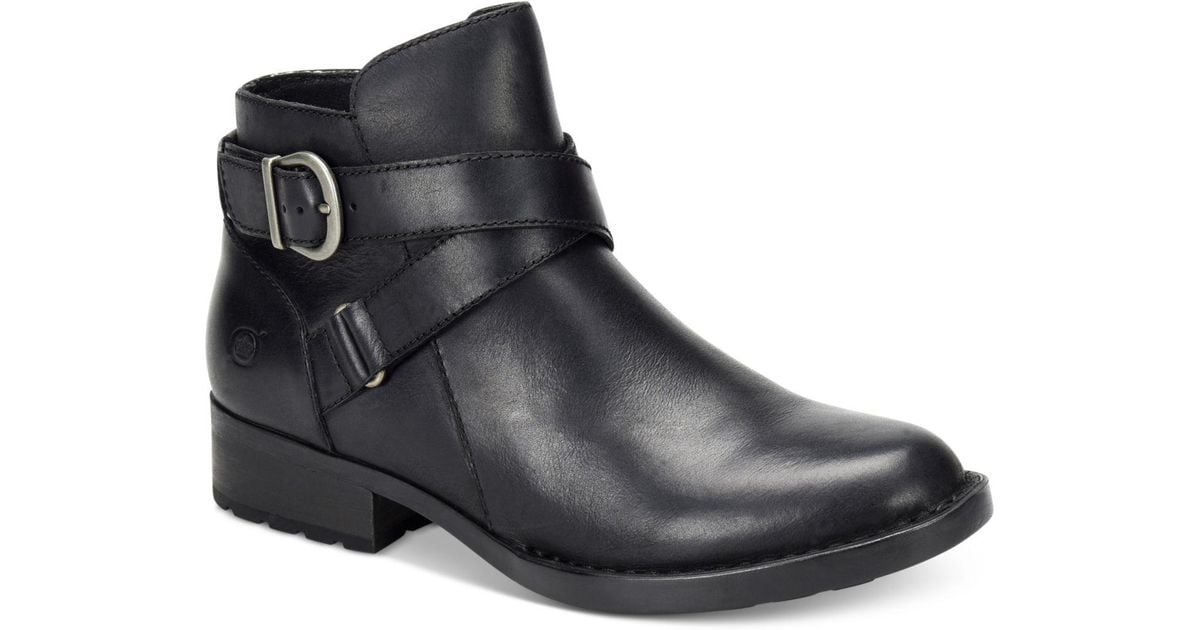 Born Leather Chaval Booties in Black - Lyst