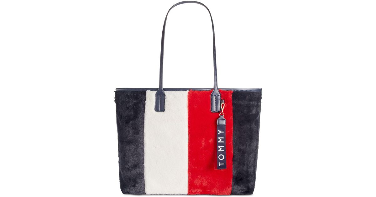 tommy hilfiger fur bag
